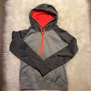 Womens under armour sweater Grey Coral size small